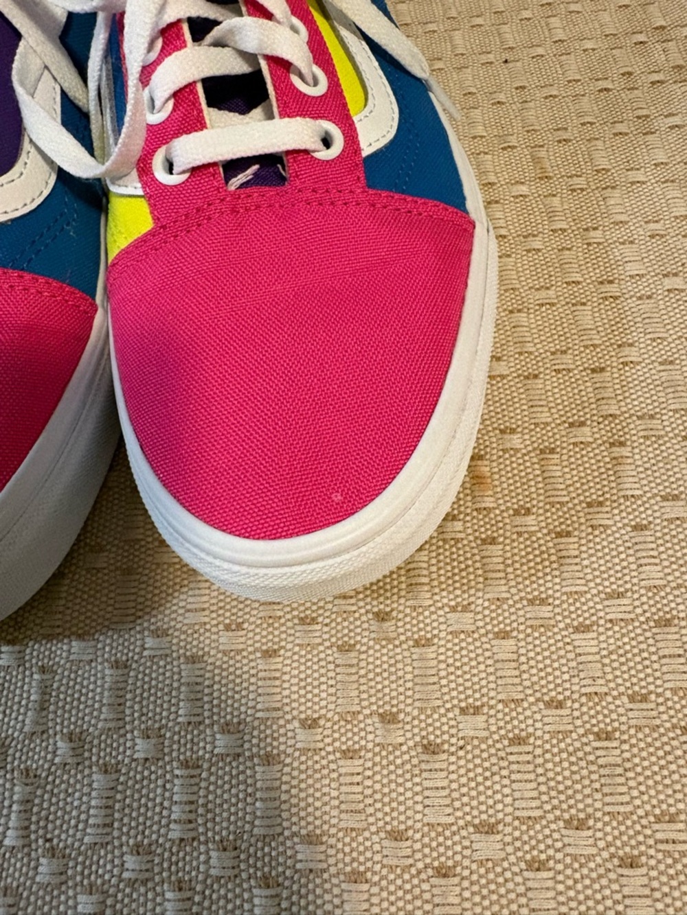 VANS Canvas Sneakers in Pink, Blue & Yellow Women’s size 11 Men’s size 9.5 - Picture 16 of 16